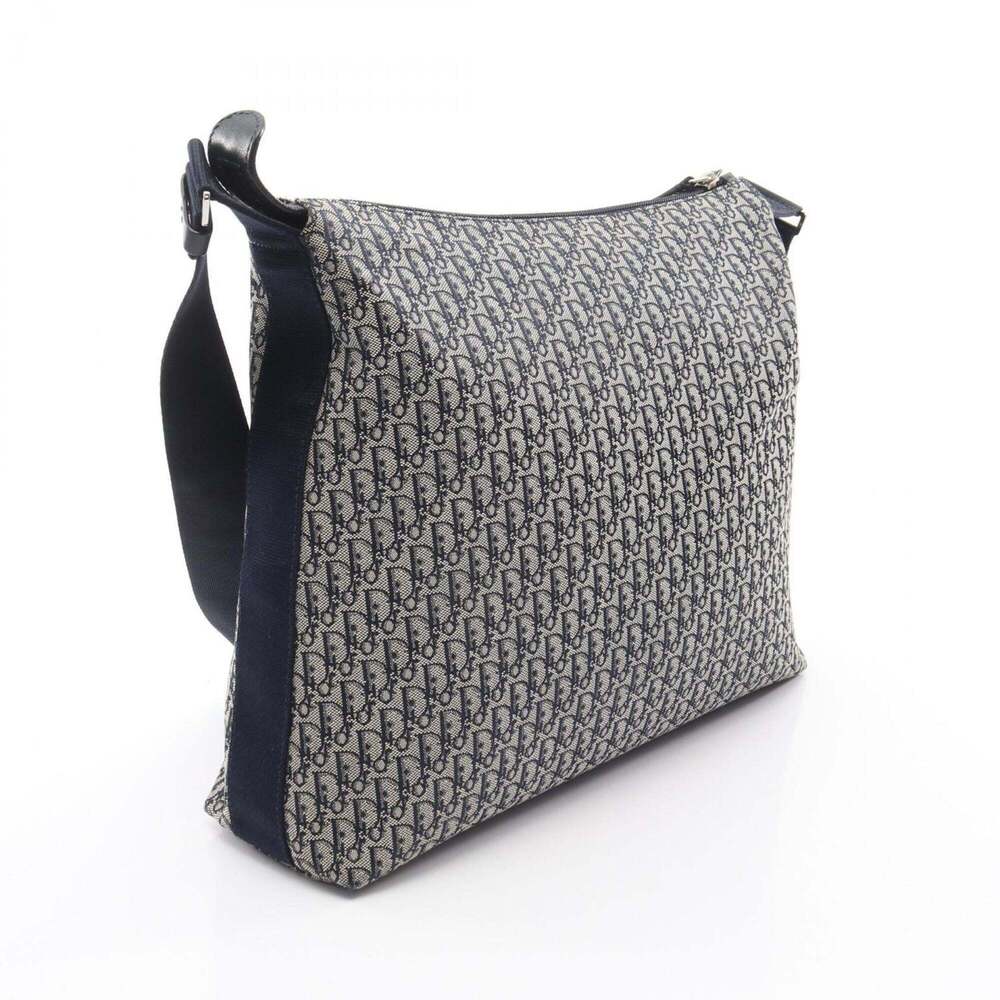 CHRISTIAN DIOR Cream Canvas Trotter Shoulder Bag - Picture 2 of 7